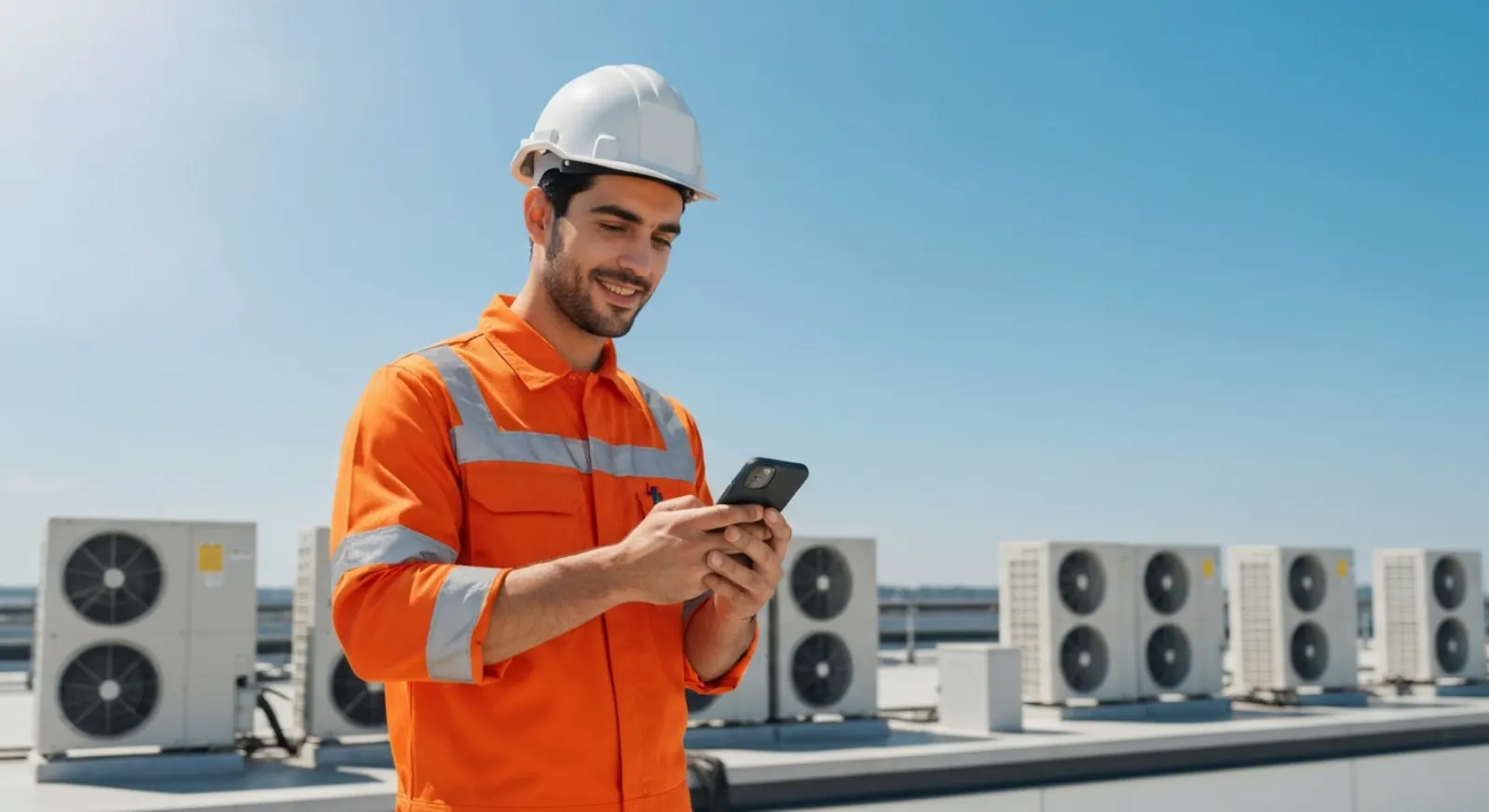 Business professional reviewing call notes and summaries on a tablet